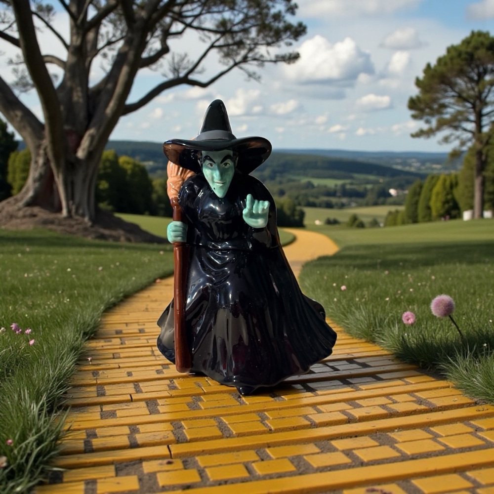 Warner Brothers Wizard of Oz wicked witch cookie jar